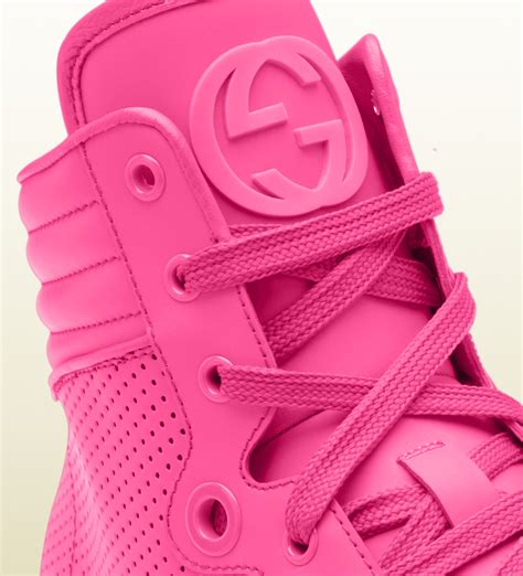 gucci neon pink sneakers|pink gucci sneakers for sale.